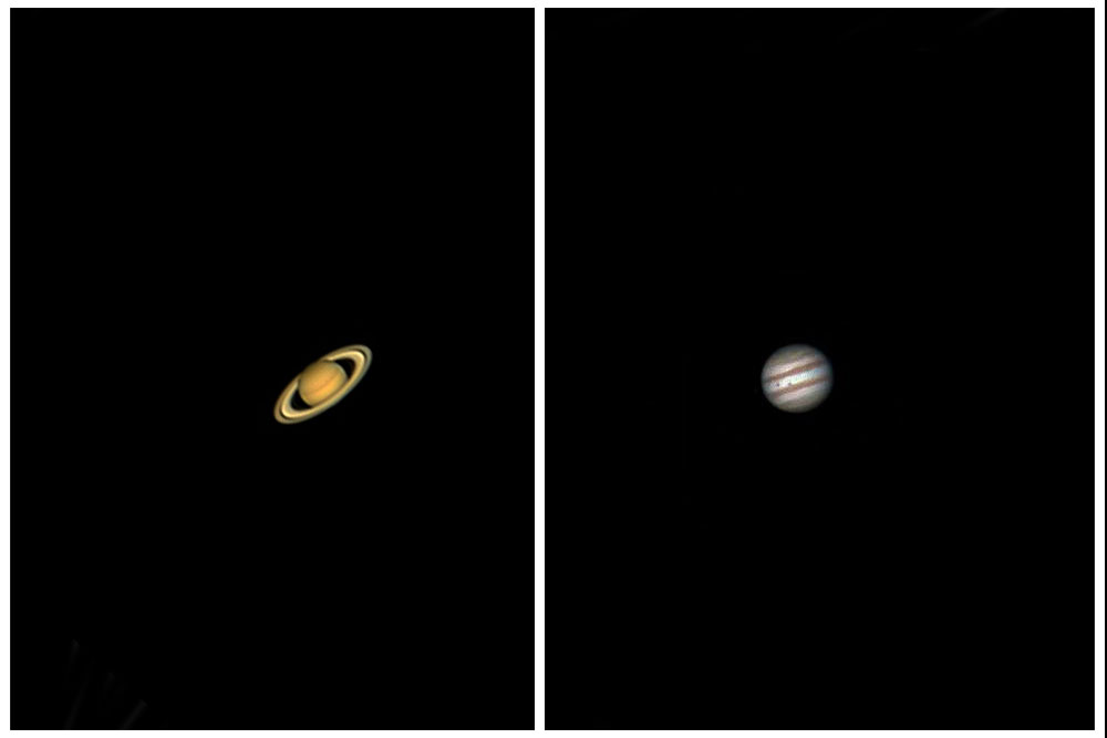 Saturno y Jupiter